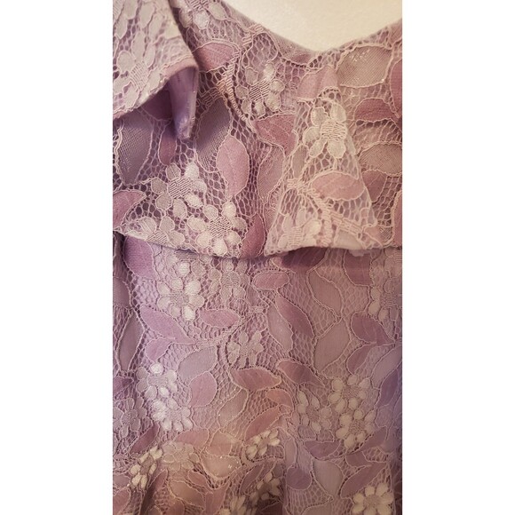 Midi Length Cocktail Dress Purple Fairy Romantic Coquette Tea Med Party A Line - Picture 2 of 6